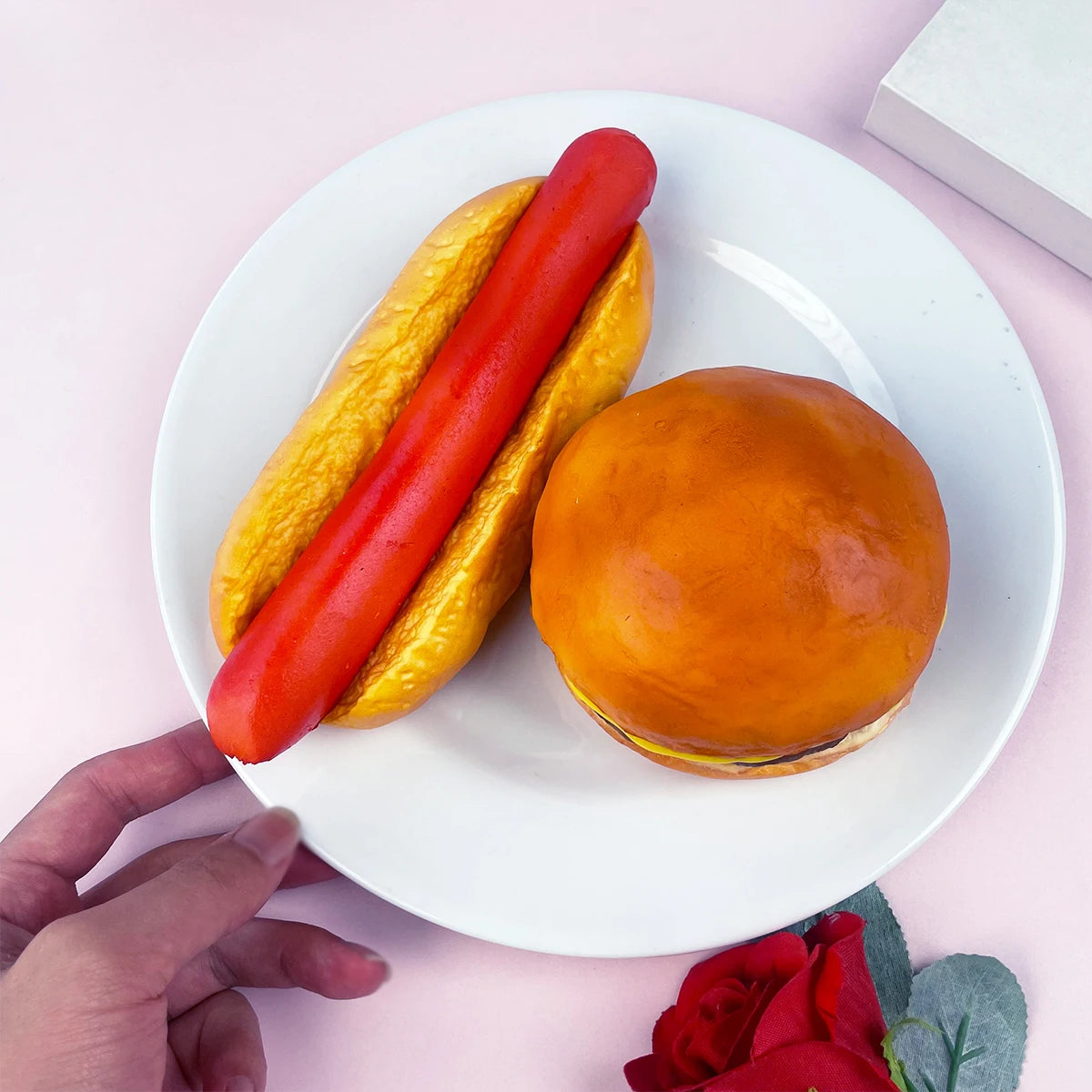 Burger & Hot Dog Squishy from Squishee City
